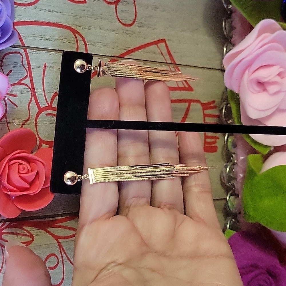Earrings 18k gold plated - Picture 6 of 7